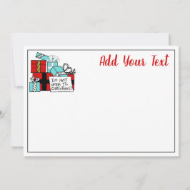 Öppna inte Til Julklapp Julafton Julkort