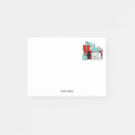 Öppna inte Til Julklapp Julafton Post-it Block