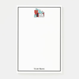 Öppna inte Til Julklapp Julafton Post-it Block