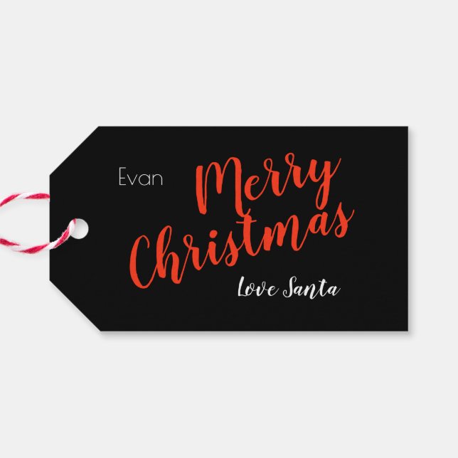 Öppna inte till jul, Frosty Snö, Red Star Presentetikett (Baksidan Horisontell)