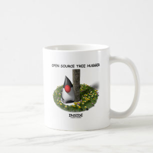 Öppna källans Tree hugger insida (Duke) Kaffemugg