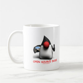 Öppna källduden (hertigen för softwarebärare) kaffemugg