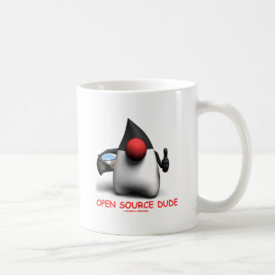 Öppna källduden (hertigen för softwarebärare) kaffemugg