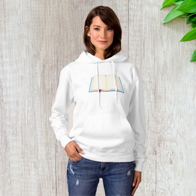 Öppna Linjerat Bok Rött Bokmärke T Shirt (Skapare uppladdad)