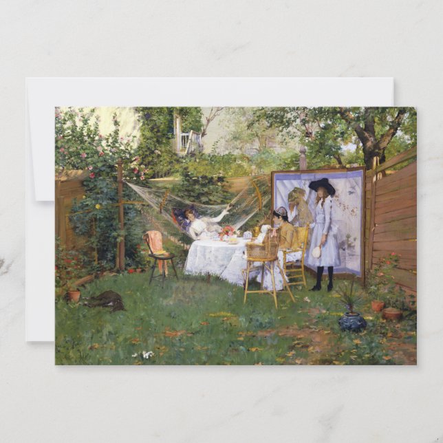 Öppna Luft Breakfast | William Merritt Chase (Framsida)