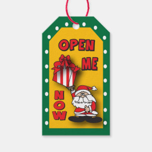 Öppna mig nu, Santa något att säga Presentetikett