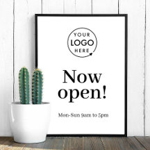 Öppna nu | Business Open Times Logotyp White