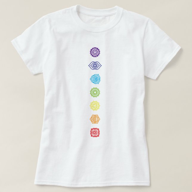 Öppna och kontrollera din Chakra T Shirt (Design framsida)