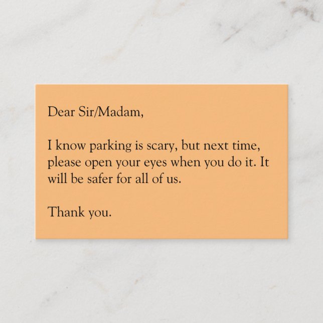 Öppna ögonen visitkort (Framsida)