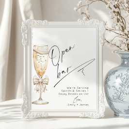 Öppna Pub Pearls and Prosecco möhippa Poster