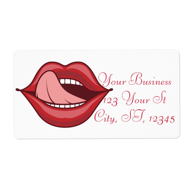 Öppna Red läppar Thunder_Cove Fraktsedel (Framsidan)