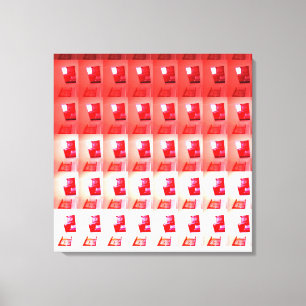 Öppna steg för steg i Red and White Canvas Step