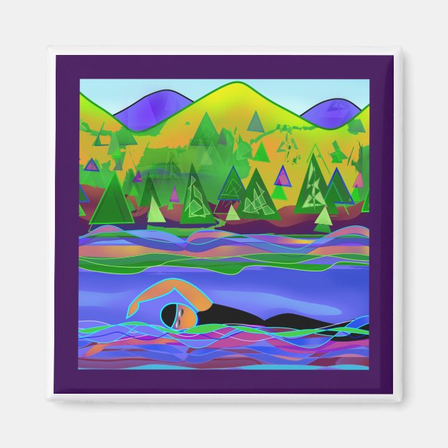 Öppna Vatten Solo Magnet (Framsidan)