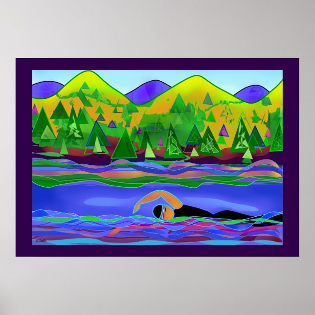 Öppna Vatten Solo Poster (Framsidan)