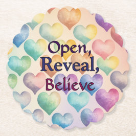 Öppna, Visa, tro Underlägg Papper