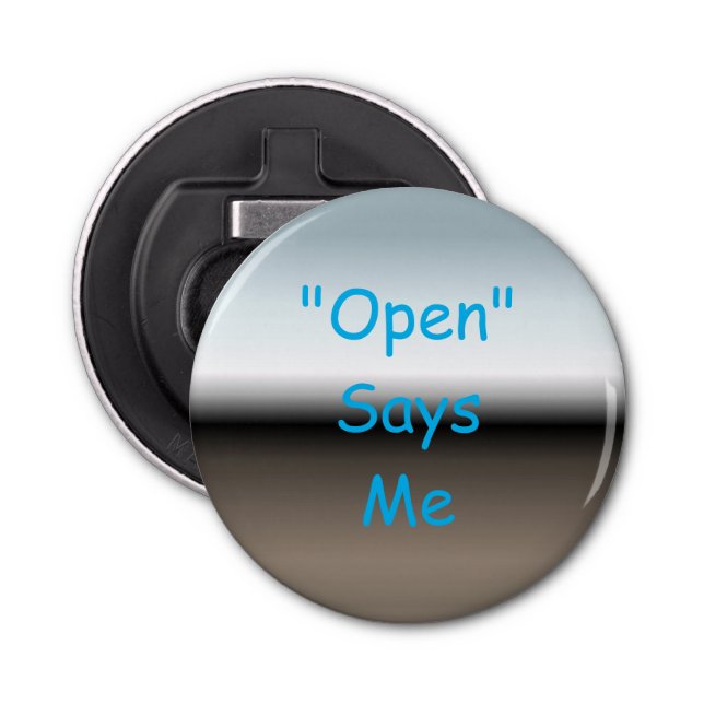 "Öppna" visar mig-knapp för flasköppnare (Framsidan)