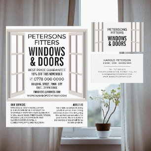Öppna Window Design, Window & Door Fitter Company Visitkort