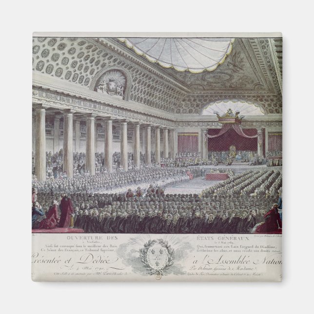 Öppnande av Gods-general i Versailles Magnet (Framsidan)