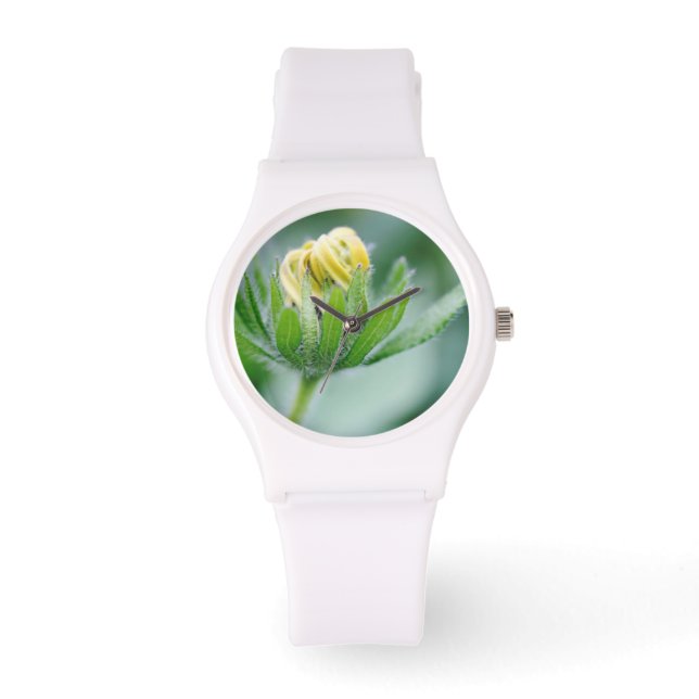 Öppnande blomma av kägelblomma armbandsur (Framsida)