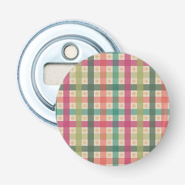 Öppnare för flaskor med gingham- och geometriskt b