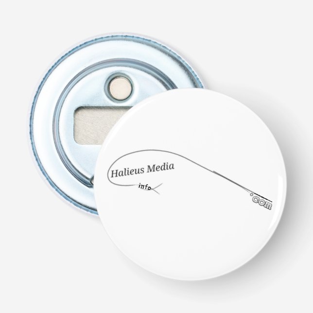 Öppnare för Halieusmedia magnetflaska (Framsidan)