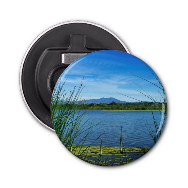 Öppnare för Magnetic Blue Sjö Flaska (Framsidan)