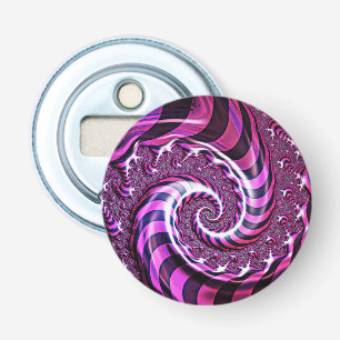 Öppnare för rosa och svart Spiral Illusion Flaska
