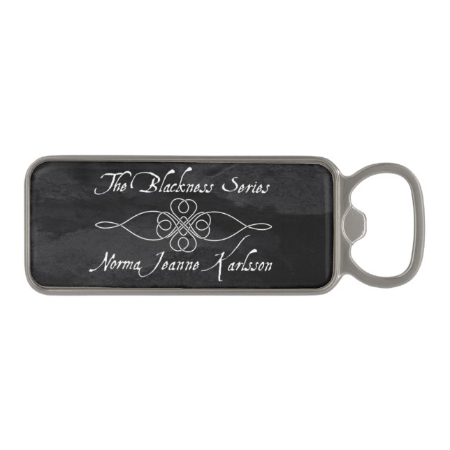 Öppnare för svärtaserieflaska magnet kapsylöppnare (Framsidan)