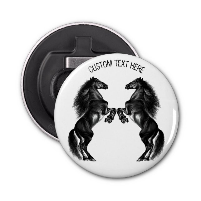 Öppnare för Upprätt häst Flaska med Anpassningsbar (Framsidan)