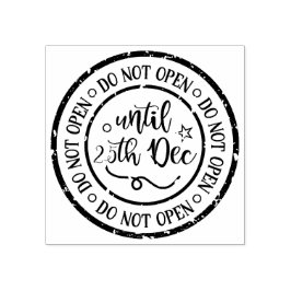 ÖPPNAS INTE FÖRRÄN DEC 25:E STÄMPEL