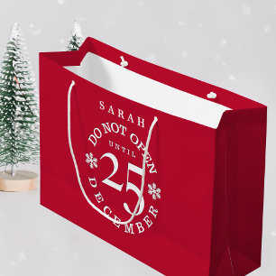 Öppnas inte förrän jul den 25 december Helgdag