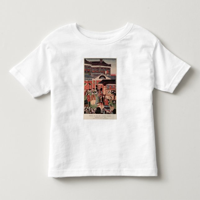 Öppning av den första järnvägen i Japan Tee Shirt (Framsida)