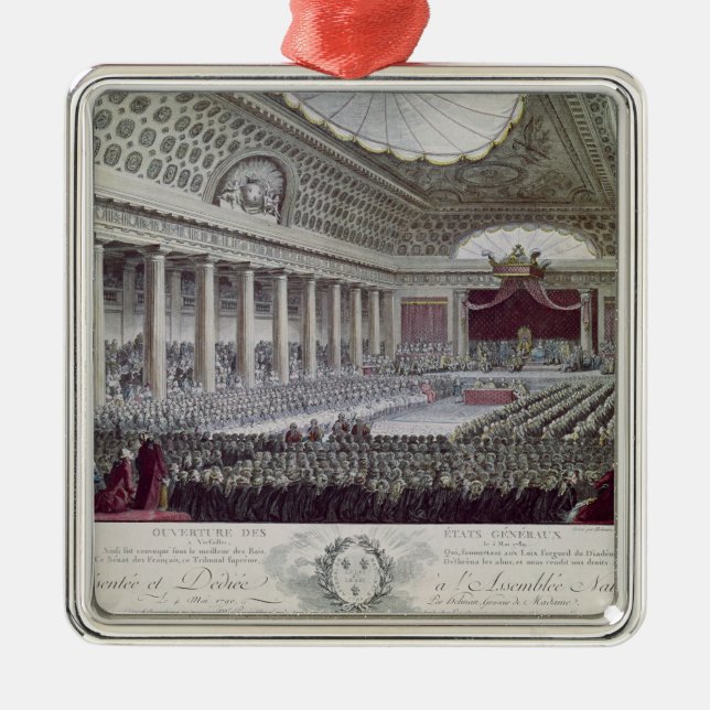 Öppning av godsgeneralen på Versailles Julgransprydnad Metall (Framsidan)
