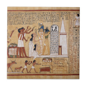 Öppning av munceremoniboken av deadna kakelplatta