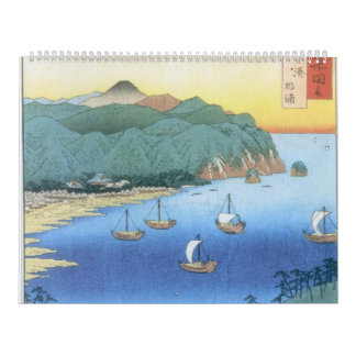 Öppning på det Awa landskapet av Ando Hiroshige Kalender
