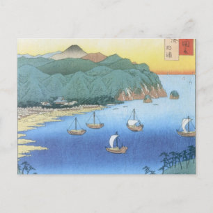 Öppning på det Awa landskapet av Ando Hiroshige Vykort