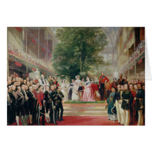 Öppningen av den underbara utställningen, 1851-5 hälsningskort