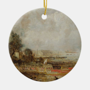 Öppningen av Waterloo överbryggar, c.1829-31 (ol Julgransprydnad Keramik
