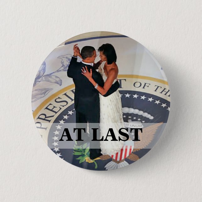 Öppnings- boll för Barack och Michelle Obama dans Knapp (Framsida)