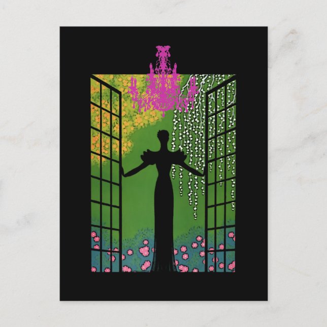 Öppningsdörrar ~ vykort/inbjudningar vykort (Framsida)