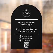 Öppningstider för QR-Logotyp, öppningstid