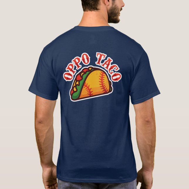 Oppo Taco softball/baseball T Shirt (Baksida)