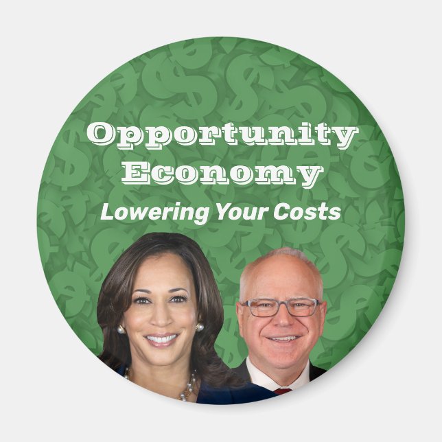 Opportunity Economy Harris Walz 2024 Magnet (Framsidan)