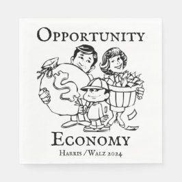 Opportunity Economy Harris Walz 2024 Pappersservett