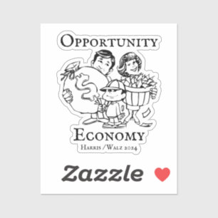 Opportunity Ekonomi Harris Walz 2024 Klistermärken