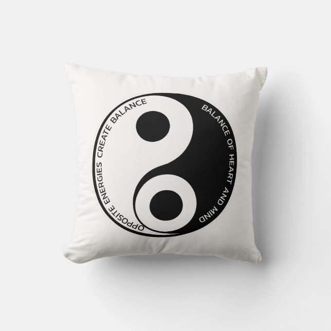 Opposite Energies, Skapa Balance Yin Yang Kudde (Framsida)
