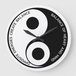 Opposite Energies, Skapa Balance Yin Yang Stor Klocka