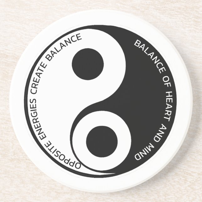 Opposite Energies, Skapa Balance Yin Yang Underlägg (Framsidan)