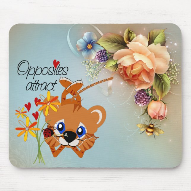 Opposites Attract Mousepad Musmatta (Framsidan)