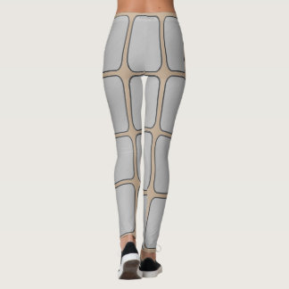 Opräglade silverstänger leggings